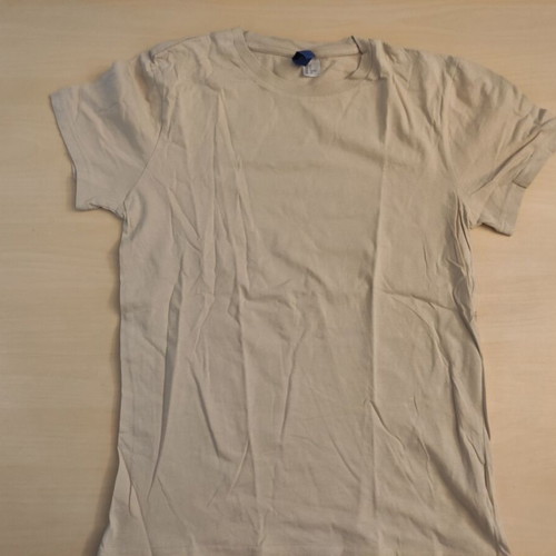 Men's T-shirt size S like new, beige