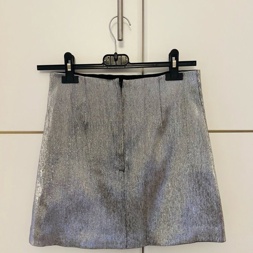 H&M Silver Mini Skirt New, XS