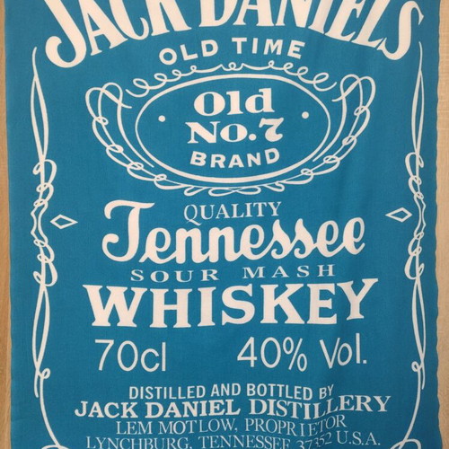 Jack Daniels Quick Dry microfiber towel new, blue and white