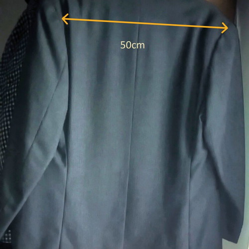 Jacket used dark gray wool, size XL