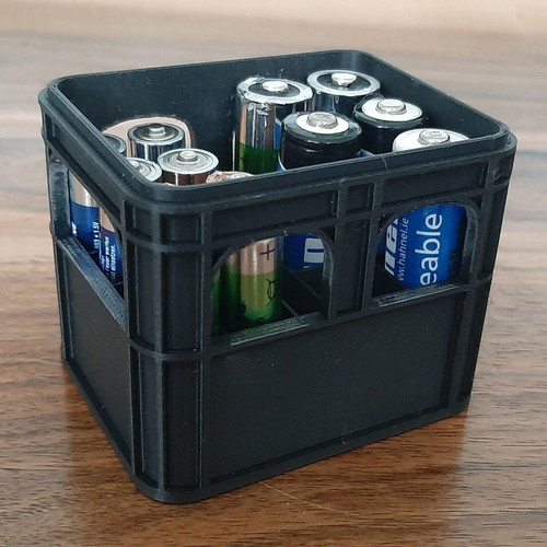 Battery storage box AA and AAA new, capacity 6 AA and 8 AAA