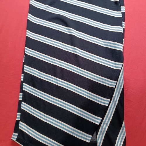 Stradivarius skirt like new, striped blue with white and light blue details, size M