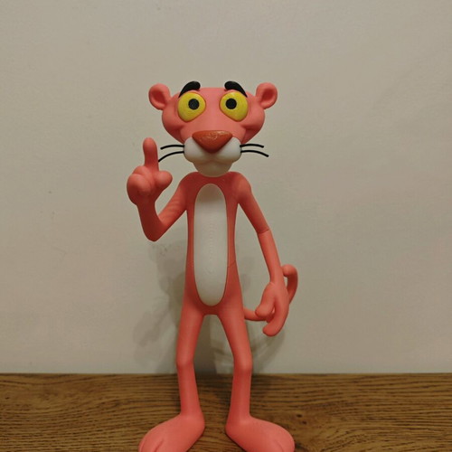 Pink Panther figure 20 cm made of PLA plastic like new