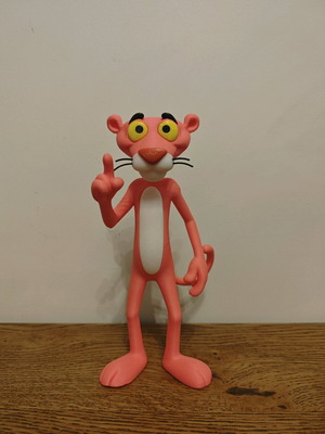 Pink Panther figure 20 cm made of PLA plastic like new