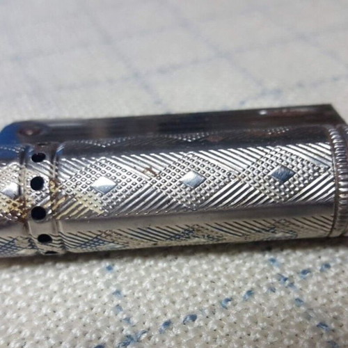 Imco Triplex Junior 6600 lighter used, vintage authentic, petrol