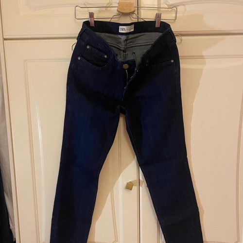 Zara dark blue skinny jeans like new
