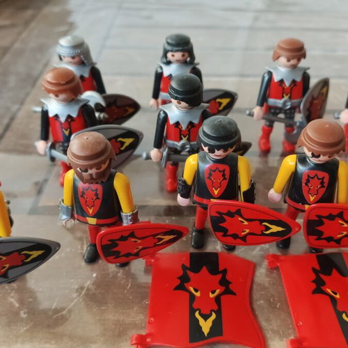 Playmobil ιππότες δράκου πακέτο 605 μεταχειρισμένο