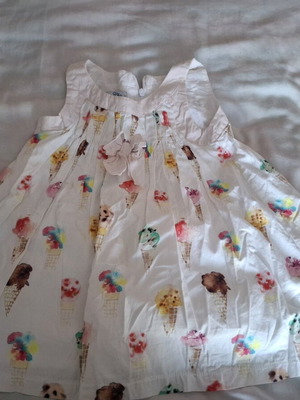 Balloon Chic white dress for girl 3 years like new