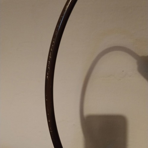 Table lamp with blown glass used