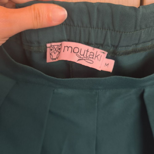 Moutaki summer pants like new, green cypress, size M