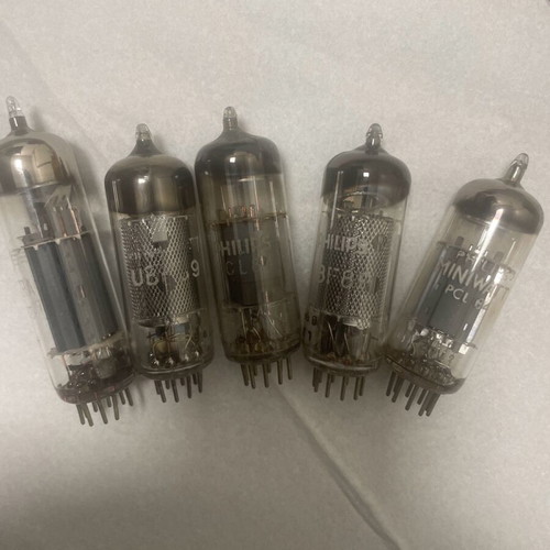 Radio tubes new, pack of 5
