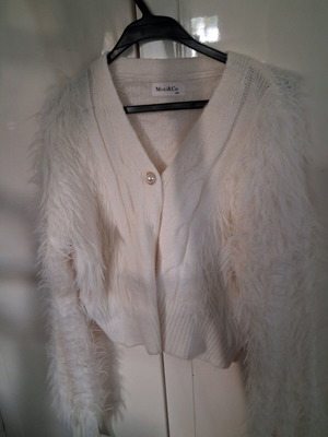 Jacket size L like new, white