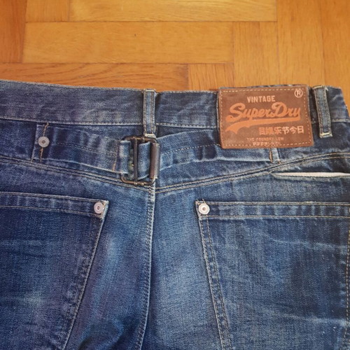Superdry jeans used, vintage, size 31 x 32, blue