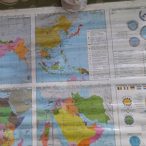 Postwar map 1986 used, South Asia and Indian Peninsula