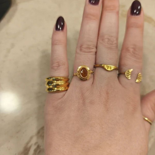 Ethnasia ring new, gold color