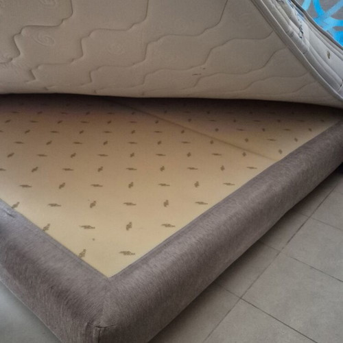 Double bed 200×160 with 2 nightstands, dresser, mirror, used