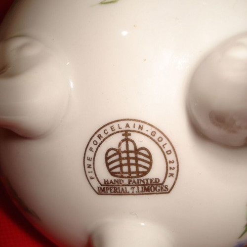 Limoges porcelain egg vintage used