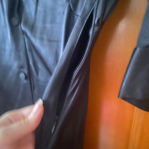 Zara satin dress used, black, slim fit, size S