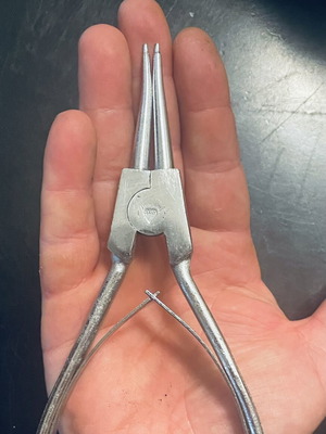 Luckhaus German safety pliers with curved nose