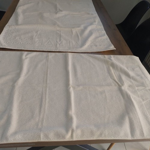 Towel set pack with 1 body towel and 3 face towels, cotton, unused