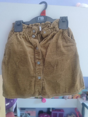 Φούστα Zara Kids κοτλέ μεταχειρισμένη, καμηλό, μέγεθος 4 ετών