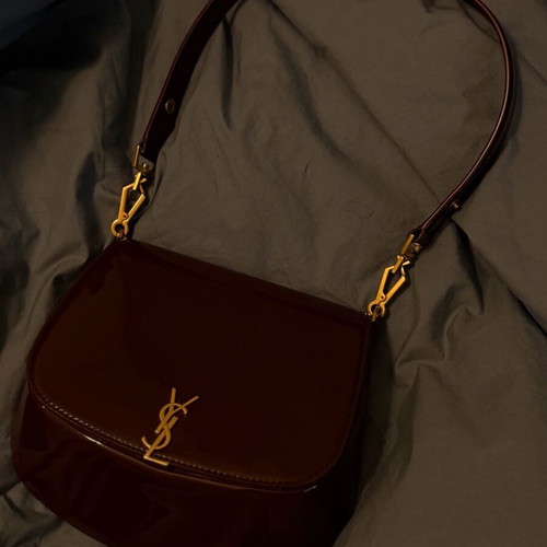 Saint Laurent Voltaire top handle bag new, red patent leather