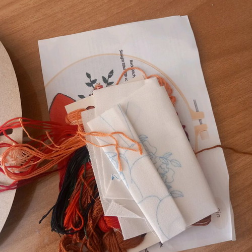 Embroidery kit new with instructions in English