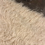 Flokati rug, white, 1.80 x 2.30 m