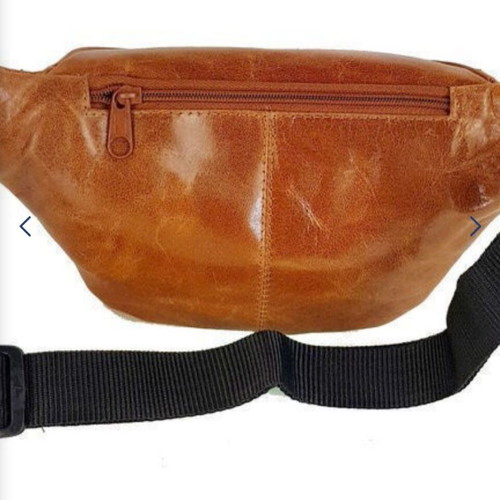 Lavor leather banana waist bag new