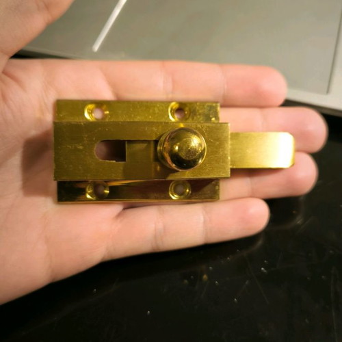 Gold door bolt flawless working, unused