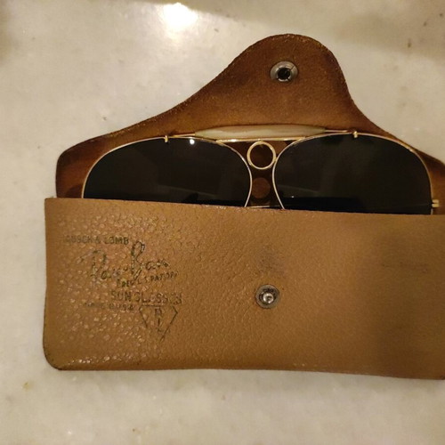 Ray Ban Bullet Hole Aviator sunglasses Bausch & Lomb lenses, made in USA, vintage