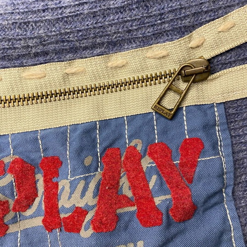 Replay scarf like new, grey and blue with pocket and zipper