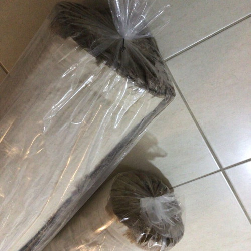 Hand tufted shaggy rugs used, medium 123x180cm and large 165x230cm