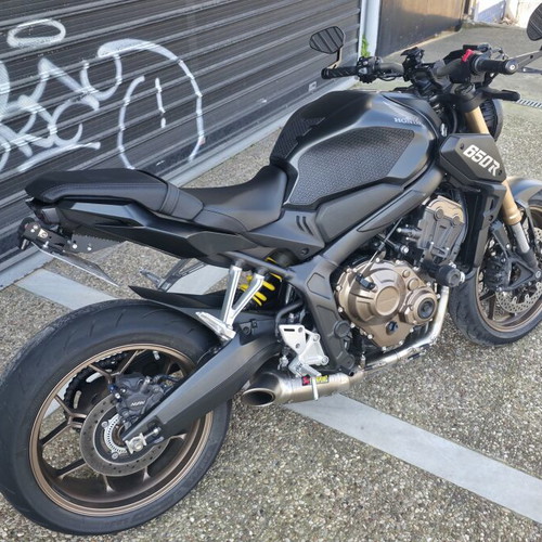 Honda CB650R 2023 sport motorcycle, black, 12,300 km