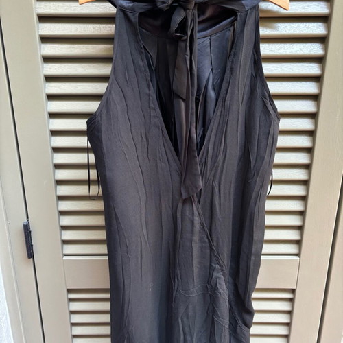 Attrattivo black voile dress like new, balloon knee-length