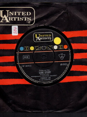 Vivre Pour Vivre and Love Story 45 RPM vinyl used