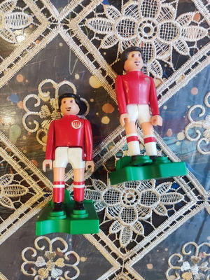 Airgam Boys footballer figures used, Olympiakos 1980s by Pyroplast Toys