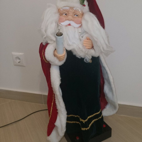 Santa Claus large 60 cm used, mechanism not working