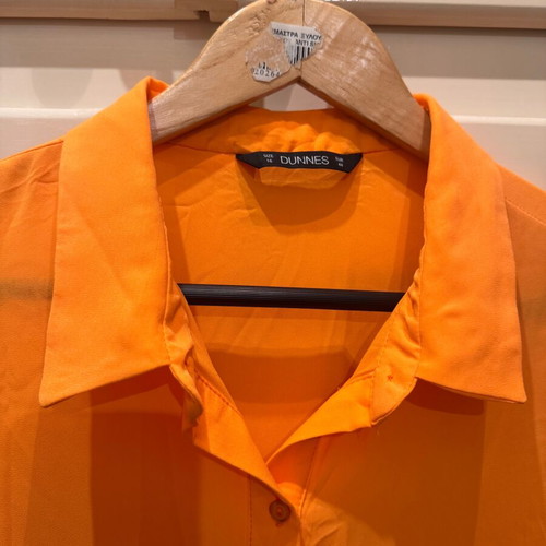 Dunnes sleeveless shirt used, orange, size XL-XXL
