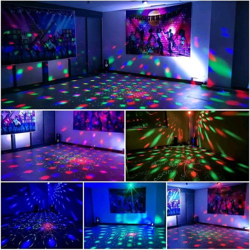 Mslitely LED party light like new with laser and remote control