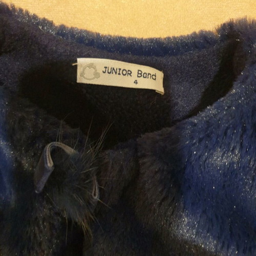 Junior Band dark blue fur bolero, 4 years