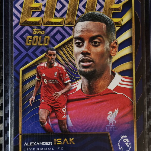 Topps Gold Premier League 2025 Alexander Isak Elite Insert card
