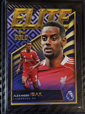 Topps Gold Premier League 2025 Alexander Isak Elite Insert card