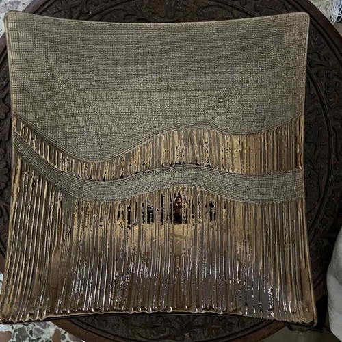 Decorative metal bowl used