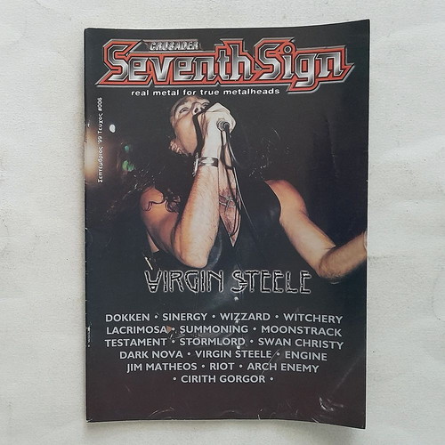 Seventh Sign issue 6 1999 used Greek metal magazine with minor wear