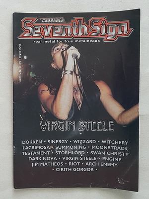 Seventh Sign issue 6 1999 used Greek metal magazine with minor wear