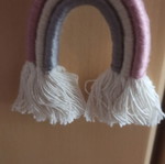 Macrame rainbow small decorative new