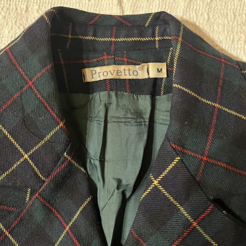Checked striped jacket, soft comfortable fabric