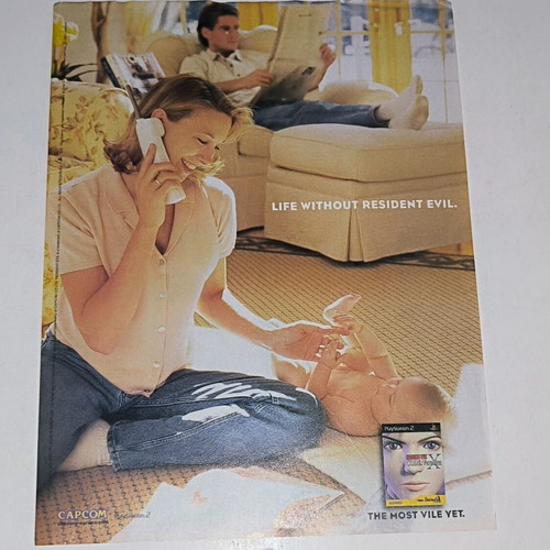 Game Poster Resident Evil Code: Veronica used, large A4+ size