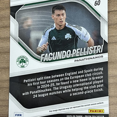 2025-26 Panini Prizm FIFA Soccer Facundo Pellistri card like new